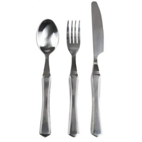 Essential Medical Supply Weight Utensil Set with 8oz Spoon, Knife and Fork