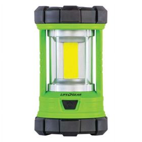 Life Gear 41-3992 2,200-Lumen USB Rechargeable Lantern and Power bank, Green, Regular