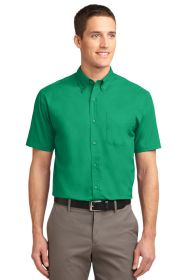 Port Authority Short Sleeve Easy Care Shirt S508 (Color: Court Green, size: 5XL)