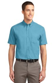 Port Authority Short Sleeve Easy Care Shirt S508 (Color: Maui Blue, size: XS)