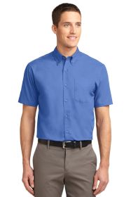 Port Authority Short Sleeve Easy Care Shirt S508 (Color: Ultramarine Blue, size: 6XL)