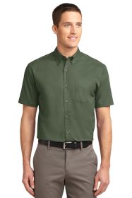 Port Authority Short Sleeve Easy Care Shirt S508 (Color: Clover Green, size: 4XL)