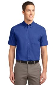 Port Authority Short Sleeve Easy Care Shirt S508 (Color: Royal/ Classic Navy, size: XS)