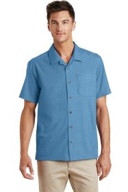 Port Authority Textured Camp Shirt S662 (Color: Celadon, size: 2XL)