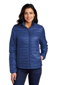 Port Authority Ladies Packable Puffy Jacket L850 (Color: Cobalt Blue, size: XS)