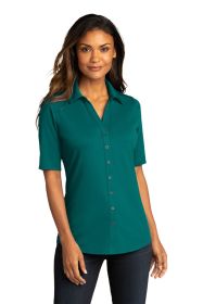 Port Authority Ladies City Stretch Top LK682 (Color: Dark Teal, size: 4XL)