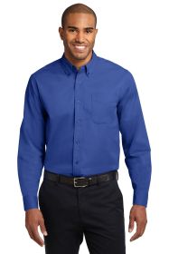 Port Authority Extended Size Long Sleeve Easy Care Shirt S608ES (Color: Royal/ Classic Navy, size: 7XL)