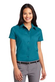 Port Authority Ladies Short Sleeve Easy Care Shirt L508 (Color: Teal Green, size: XXL)