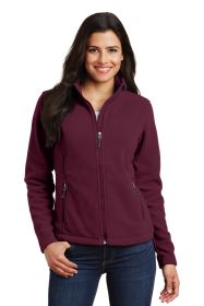 Port Authority Ladies Value Fleece Jacket L217 (Color: Maroon, size: Xl)