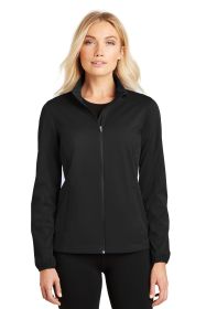 Port Authority Ladies Active Soft Shell Jacket L717 (Color: Deep Black, size: L)