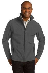 Port Authority Core Soft Shell Jacket J317 (Color: Black Charcoal Heather, size: 4XL)