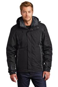 Port Authority Colorblock 3-in-1 Jacket J321 (Color: Black/ Black/ Magnet, size: S)