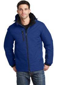 Port Authority Vortex Waterproof 3-in-1 Jacket J332 (Color: Night Sky Blue/ Black, size: XS)