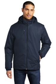 Port Authority Vortex Waterproof 3-in-1 Jacket J332 (Color: River Blue Navy/ River Blue Navy, size: XS)