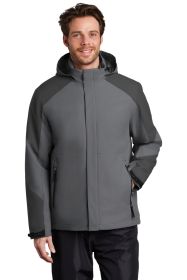 Port Authority Insulated Waterproof Tech Jacket J405 (Color: Shadow Grey/ Storm Grey, size: 4XL)