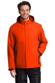 Port Authority Insulated Waterproof Tech Jacket J405 (Color: Fire Orange, size: XS)