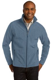 Port Authority Core Soft Shell Jacket J317 (Color: Navy Heather, size: L)