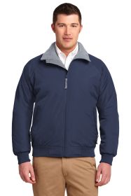 Port Authority Challenger Jacket J754 (Color: True Navy/ Grey Heather, size: L)