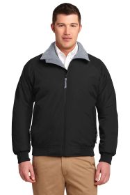 Port Authority Challenger Jacket J754 (Color: True Black/ Grey Heather, size: S)