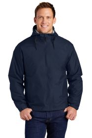 Port Authority Team Jacket JP56 (Color: Bright Navy/ Light Oxford, size: XS)