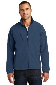 Port Authority Textured Soft Shell Jacket J705 (Color: Insignia Blue, size: 4XL)