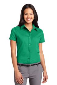 Port Authority Ladies Short Sleeve Easy Care Shirt L508 (Color: Court Green, size: 3XL)